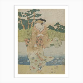 (Woman Standing By A River) Original From The Minneapolis Institute Of Art Art Print