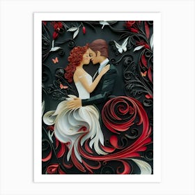 Quilling Art 3 Art Print