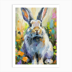 Jersey Wooly Rabbit Painting 1 Art Print