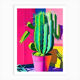 Easter Cactus Modern Abstract Pop 2 Art Print