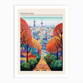 Namsan Park Seoul South Korea 4 Art Print