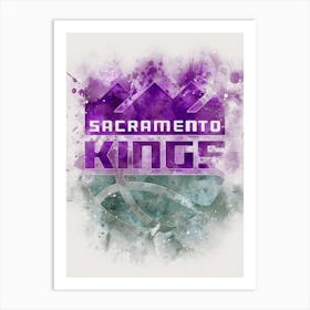 Sacramento Kings Paint Art Print
