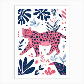 Leopard In The Jungle 30 Art Print