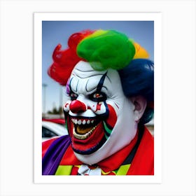 Very Creepy Clown - Reimagined 22 Art Print