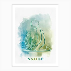 Nature, Flowers Lover Woman Art Print