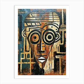 Ekoi Echoes - African Masks Series Art Print