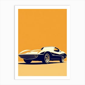 Car Illustration 4 Affiche