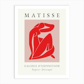 Matisse Print Body in Red Art Print