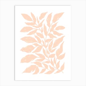 Peach Plant Art Print