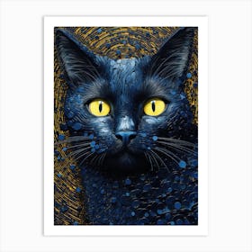 Night Cat Art Print