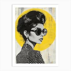 Lady In Sunglasses 3 Art Print