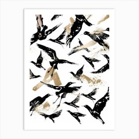 Crows 4 Art Print