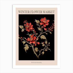 Witch Hazel 1 Winter Flower Market Poster Art Print