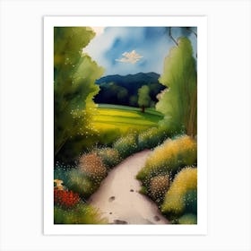 Path In The Countryside Art Print