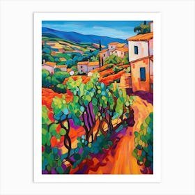 Agrigento Italy 2 Fauvist Painting Art Print