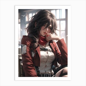 Mikasa Ackerman Attack On Titan 8 Art Print