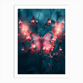 Butterfly In The Forest Art Print