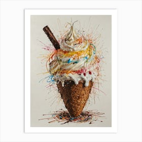 Ice Cream Cone 95 Art Print