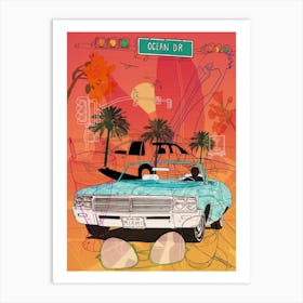 Miami Vibes Art Print