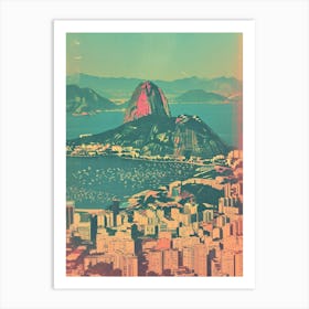 Rio De Janeiro Retro Polaroid Inspired 2 Art Print