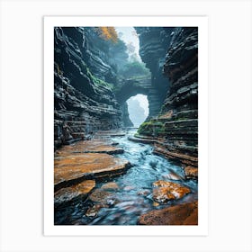 Sandstone Canyon Art Print