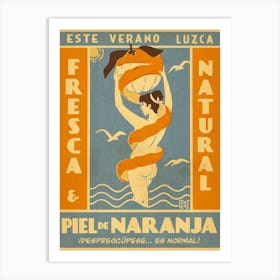 Piel de Naranja Art Print