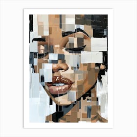 Abstract Portrait Of A Woman 49 Art Print