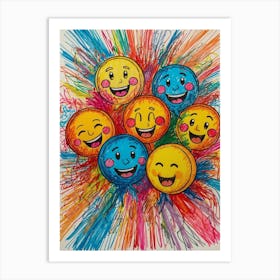 Emojis Art Print