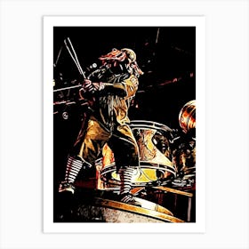 Clown Playing Drums slipknot band Art Print