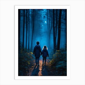 Children In The Woods, beautiful artwork Art Print