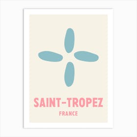 Saint Tropez, France, Graphic Style Poster 5 Art Print