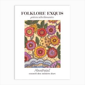 Folklore Exquis Art Print