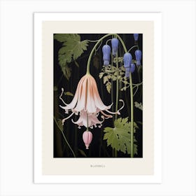 Flower Illustration Bluebell 3 Poster Art Print