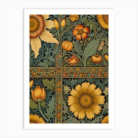 William Morris Floral Wallpaper 4 Art Print