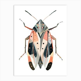 Colourful Insect Illustration Leafhopper 7 Art Print