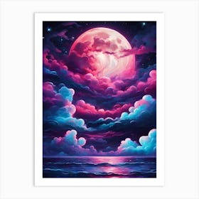 Full Moon In The Sky 5 Art Print