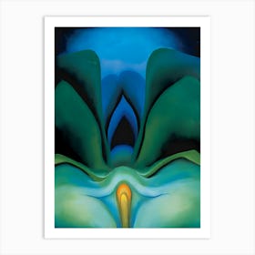 Georgia O’Keefe , Iris noir Art Print