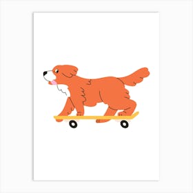 Prints, posters, nursery and kids rooms. Fun dog, music, sports, skateboard, add fun and decorate the place.2 Art Print