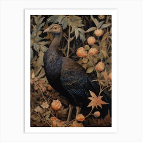 Dark And Moody Botanical Turkey 4 Art Print