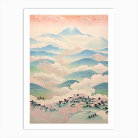 Mount Zao In Yamagata Miyagi, Japanese Landscape 1 Art Print