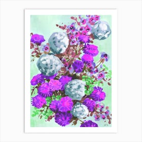 Violet Hydrangea Art Print