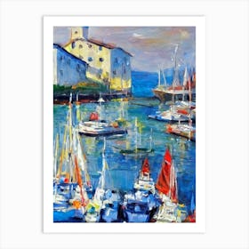 Port Of La Spezia Italy Abstract Block 2 harbour Art Print