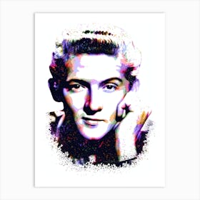 Jerry Lee Lewis Splash Colorful Art Art Print