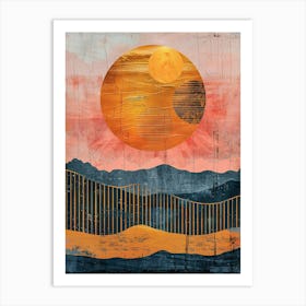 Sunset Over California Art Print