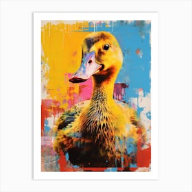 Duck Screen Print Pop Art Inspired 1 Art Print