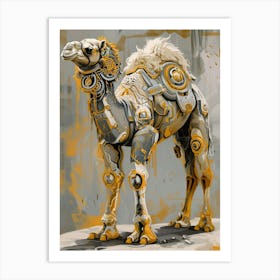 Camel Precisionist Illustration 4 Art Print