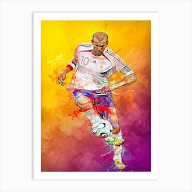 Zinedine Zidane Art Print