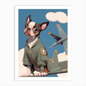 Boston Terrier-Reimagined 121 Art Print