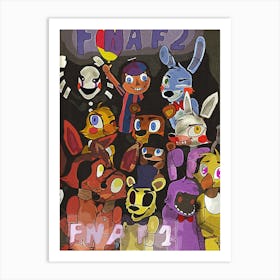 Five Nights at Freddy's Film Art Print