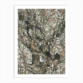 Birds In A Tree Art Print